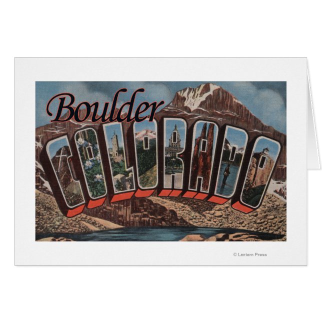 Boulder, Colorado - Scènes de grandes lettres (Devant horizontal)