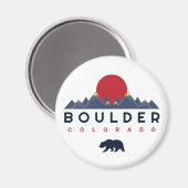 Boulder, Colorado - Souvenirs in de bergen Magneet (Voorkant / Achterkant)
