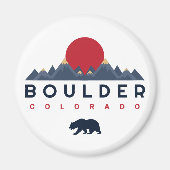 Boulder, Colorado - Souvenirs in de bergen Magneet (Voorkant)