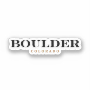 Boulder Colorado Sticker