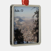 Boulder, Colorado van boven Metalen Ornament (Rechts)