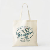 Boulder Colorado Wedding Welcome Canvas tas (Voorkant)