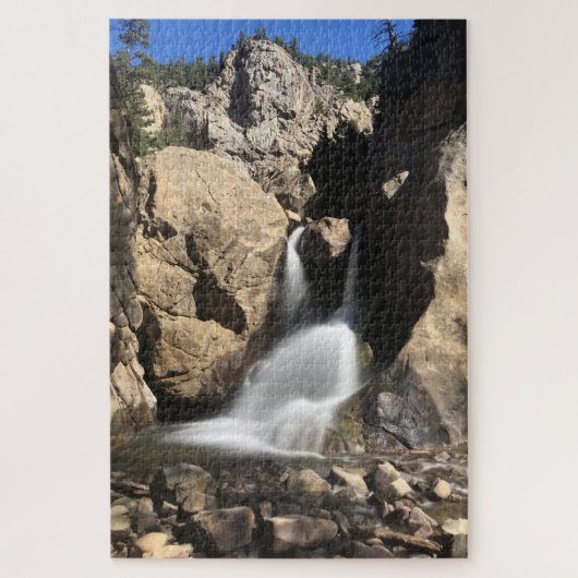 Boulder Herfsten Majestic Waterfall Legpuzzel (Verticaal)