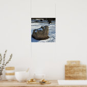 Boulder in Snow Poster (Keuken)