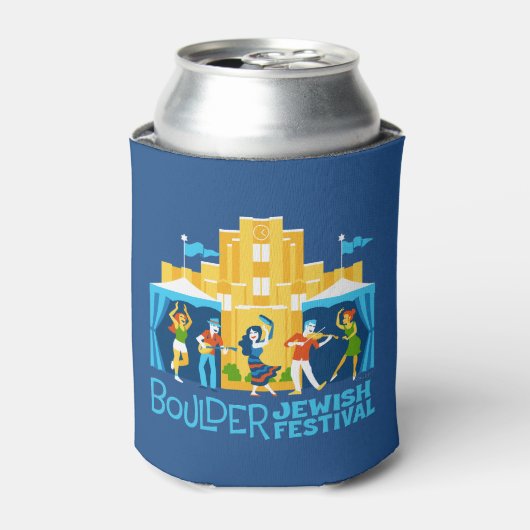 Boulder J Fest New Logo Beer Koosy Blikjeskoeler (Blikje Voorkant)