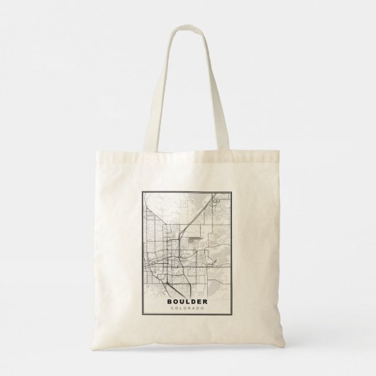 Boulder Map Tote Bag (Achterkant)