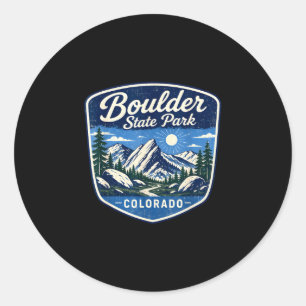 Boulder staatspark Colorado berg natuur Ronde Sticker