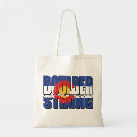 Boulder-Strong Tote Bag (Voorkant)