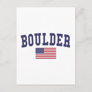 Boulder US Flag Briefkaart