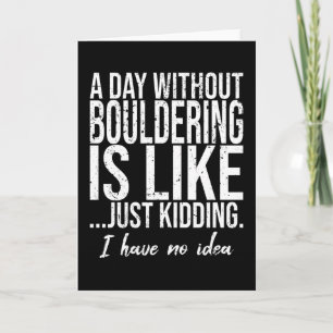Boulderen grappig sport cadeau kaart