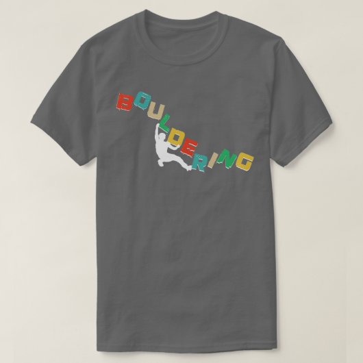 Boulderen gratis klimmen Boulder klimmen T-shirt (Design voorkant)