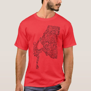 Boulderen Rotsbeklimmer Natuur Sport Tekening Klim T-shirt