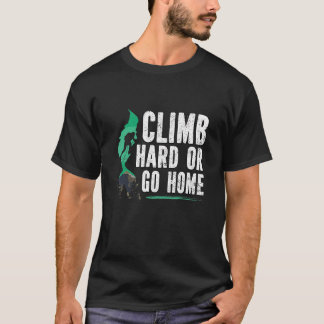 Bouldering bergbeklimming t-shirt