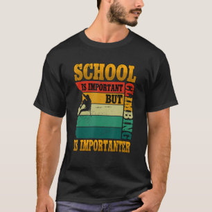 Bouldering bergbeklimming t-shirt
