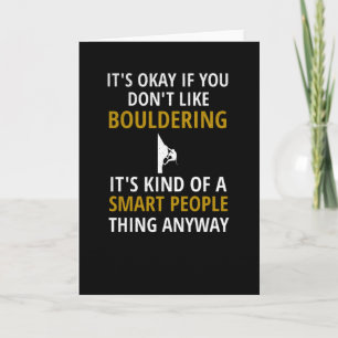 Bouldering Gifts Boulderer Rock-klimmer Boulder Kaart
