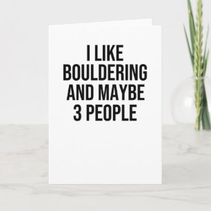 Bouldering Gifts Boulderer Rock-klimmer Boulder Kaart