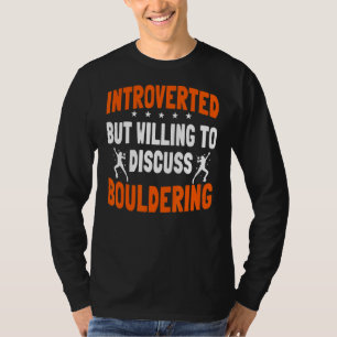 Bouldering Introvert Boulderer-klimmer T-shirt
