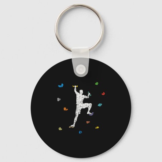 Bouldering-klimberidee Sleutelhanger (Voorkant)