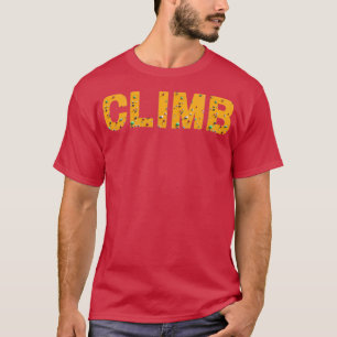 Bouldering-wand binnenshuis t-shirt