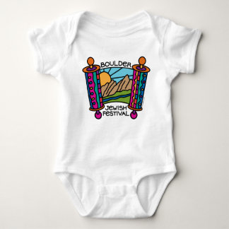 BoulderJewish Festival klassiek logo Babykleding Romper