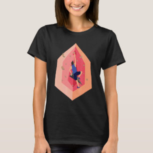 Bouldermuren klimmen voor klimmers t-shirt