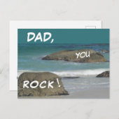 Boulders Beach - DAD You ROCK - Briefkaart (Voorkant / Achterkant)