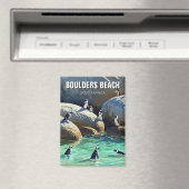 Boulders Beach Pinguins Zuid-Afrika Reizen Magneet (Insitu (Vaatwasser))