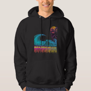 Boulders Beach Retro 80s Stijl Vaporwave Hoodie