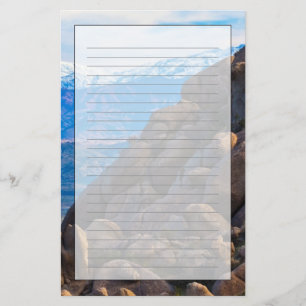 Boulders en bergen briefpapier