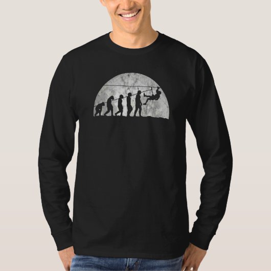 Boulders Evolution Evolution Evolution of Man clim T-shirt (Voorkant)
