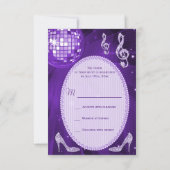 Boule à boule violet talons d'étincelle RSVP (Dos)