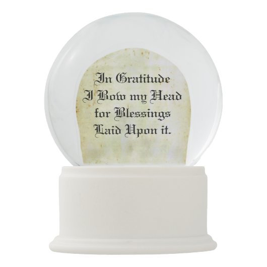 Boule À Neige Ange de gratitude (Dos)