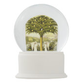 Boule À Neige Arbre de globe de neige de la vie (Dos)