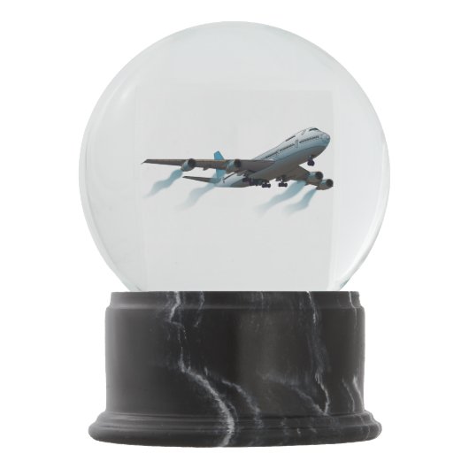 Boule À Neige Avion. Jumbo jet. (Devant)