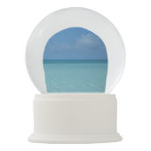Boule À Neige Caraïbes Horizon Tropical Turquoise Bleu (Dos)