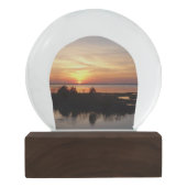 Boule À Neige Chincoteague Sunset II Virginia Paysage (Dos)