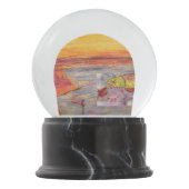 Boule À Neige coucher du soleil de pêche de mouche (Devant)