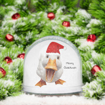 Boule à neige de canard de Noël