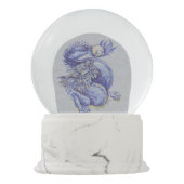 Boule À Neige Dragon bleu (Dos)