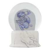 Boule À Neige Dragon bleu (Devant)