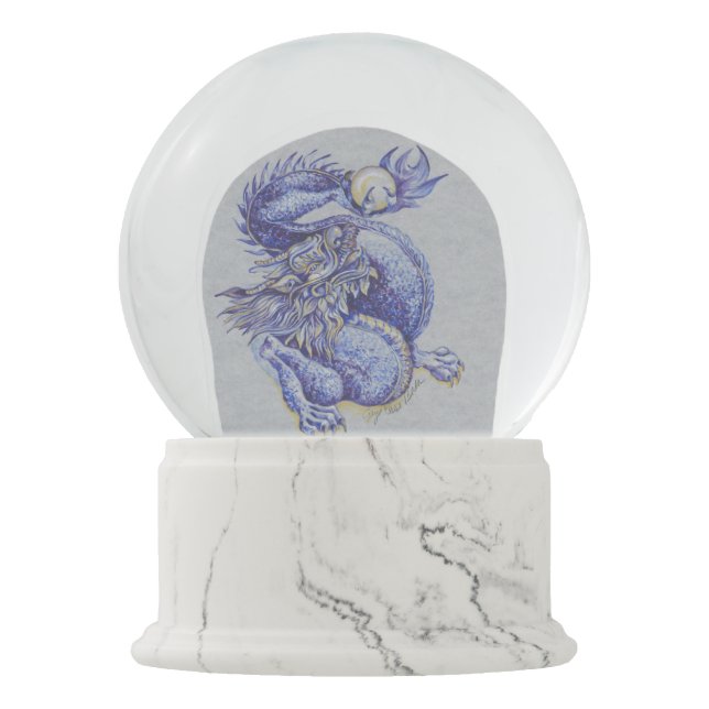 Boule À Neige Dragon bleu (Devant)