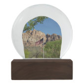 Boule À Neige Drapeau américain dans le Parc national de Sion II (Dos)