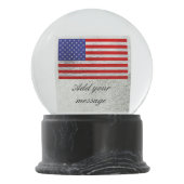 Boule À Neige Drapeau américain patriotique (Dos)