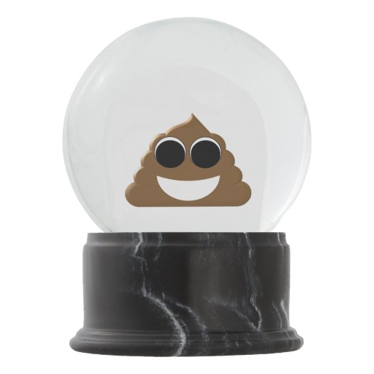 Boule À Neige Dunette drôle Emoji (Devant)