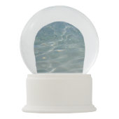 Boule À Neige Eau des Caraïbes Bleu Abstrait Nature (Dos)