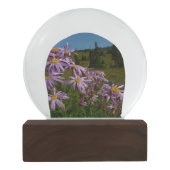 Boule À Neige Fleurs d'aster violet au Mont Rainier (Dos)