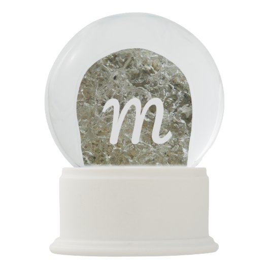 Boule À Neige Glace glaciaire Texture nature Abstraite (Devant)