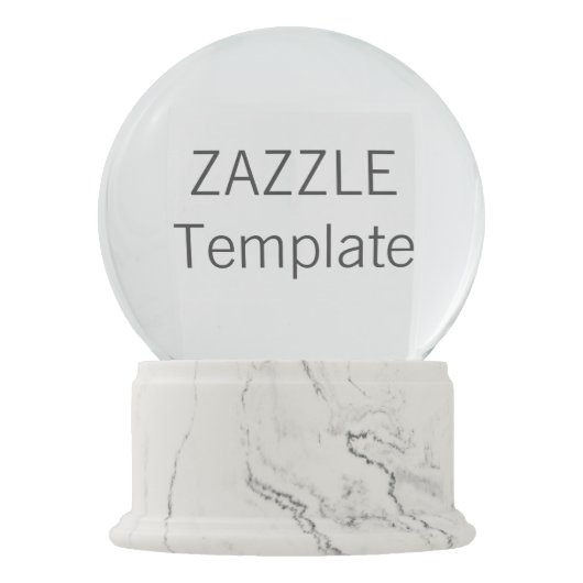 Boule À Neige Globe DE MARBRE BLANC de neige de finition de Noël (Devant)