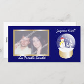 Boule à neige Globe de neige cartes photo (Devant / Derrière)