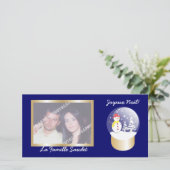 Boule à neige Globe de neige cartes photo (Debout devant)